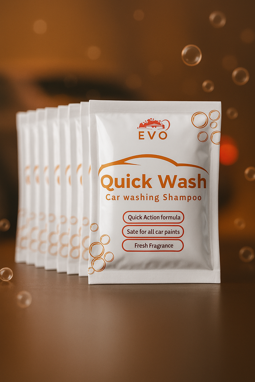 Quick Wash Car Shampoo Sachets (Pack of 20)